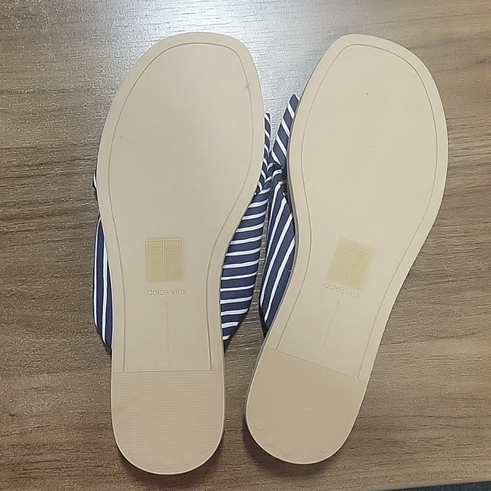 Dolce Vita Giza Knotted Platform square toe Slides-Size 8 - Picture 7 of 14